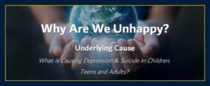 WE cause of depression suicide children teens adults