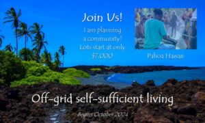 find off-grid spiritual community of positive humanitarian people